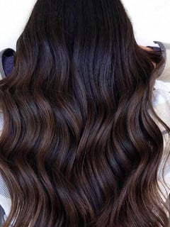 View Women's Hair, Layered, Hair Length, Beachy Waves, Long, Highlights, Hair Color, Hairstyles, Haircuts, Brunette - Rachel Zajac, Rocky Hill, CT
