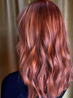 View Women's Hair, Hairstyles, Beachy Waves, Hair Length, Medium Length, Red, Hair Color, Full Color - Kathlyn , Atlanta, GA