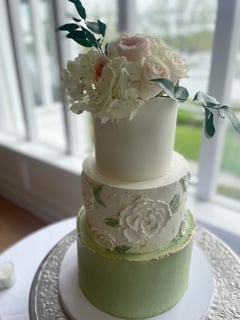 View Cakes, Occasion, Wedding Cake, Icing Type, Buttercream - Kristyne Kounas, Ronkonkoma, NY