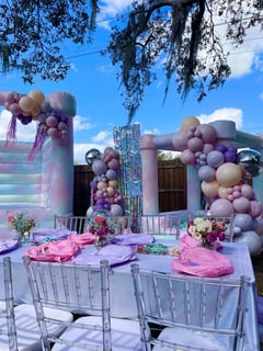 View Glitter, Balloon Decor, Arrangement Type, Balloon Garland, Event Type, Birthday, Colors - Melinda Allard, Orlando, FL