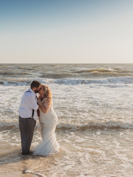 Image of  Photographer, Wedding, Destination, Outdoor, Beach