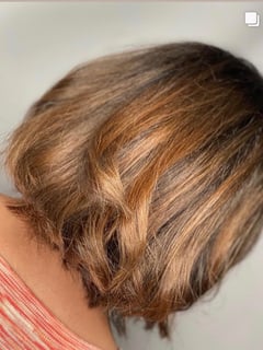 View Women's Hair, Blowout, Hair Color, Balayage, Blonde, Brunette, Color Correction, Fashion Color, Foilayage, Red, Hair Length, Medium Length, Long, Haircuts, Bangs, Blunt, Layered, Beachy Waves, Hairstyles, Highlights - Brianna Thompson , Fairfield, NJ
