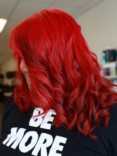 View Women's Hair, Hair Color, Red, Shoulder Length, Hair Length, Curly, Hairstyles, Natural - Kalie Clunk, North Olmsted, OH
