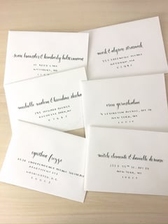 View Calligraphy, Novelties, Handwritten Letters, Monogram, Event Signage, Wedding Stationary, Custom Framable Art, Place Cards, Envelope Addressing, Calligraphy Service - Cindy Palmer, Lenox, MA