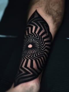 View Geometric, Black & Grey, Blackwork, Tattoo Style, Tattoos - Marta Ayvazian, Los Angeles, CA