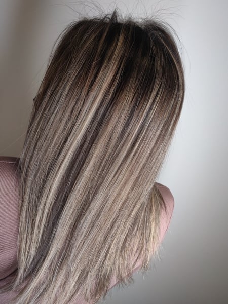 Image of  Balayage, Hair Color, Women's Hair, Long, Hair Length, Blowout