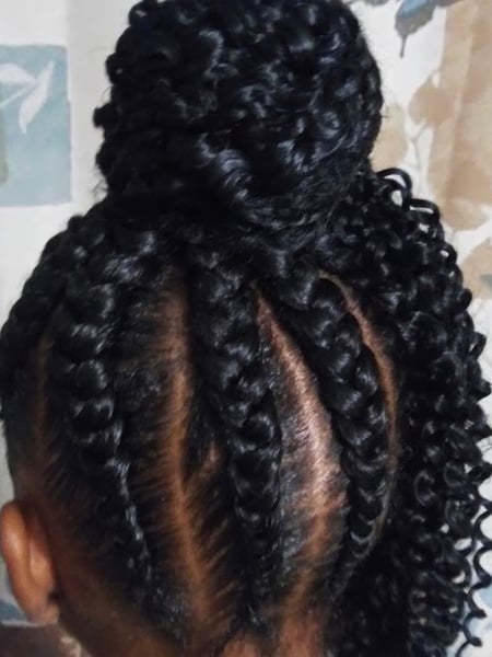 Image of  Women's Hair, Short Chin Length, Hair Length, Braids (African American), Hairstyles