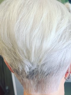 View Women's Hair, Hair Restoration, Layered, Haircuts, Bangs, Pixie, Hair Length, Short Ear Length - Danielle Burns, Marion, IL