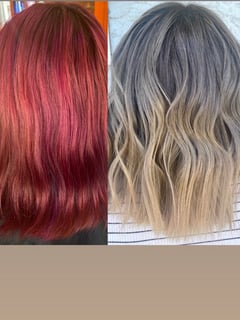 View Women's Hair, Hair Color, Balayage, Color Correction, Fashion Color, Foilayage, Brunette, Blonde, Black, Full Color, Highlights, Ombré, Red, Silver, Hair Length, Short Ear Length, Short Chin Length, Shoulder Length, Medium Length, Long - Laura Avelar, National City, CA