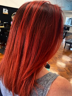View Red, Hair Color, Women's Hair - Robin Roberts, Deland, FL