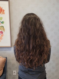 View Women's Hair, Haircut, Layers, Natural Hair, Hairstyle, Curls, Brunette Hair, Hair Color, Curly - Ashley Bowen, Hixson, TN