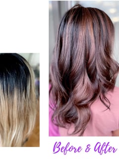 View Women's Hair, Hair Color, Balayage, Black, Blonde, Brunette, Color Correction, Fashion Color, Foilayage, Full Color, Highlights, Ombré - Lyudmila Tamahina , Toronto, OH