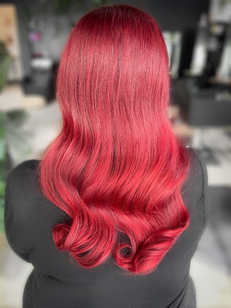 Image of  Red, Fashion Color, Women's Hair, Hair Color