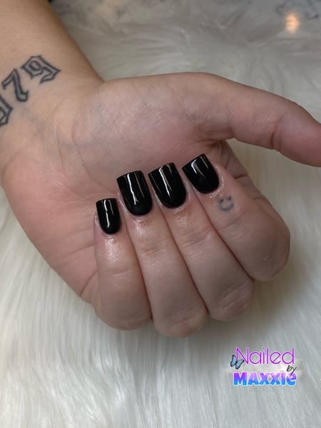Image of  Nails, Short, Nail Length, Acrylic, Nail Finish
