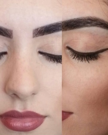 Image of  Brows, Brow Shaping, Wax & Tweeze, Brow Technique, Straight