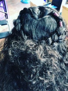 View Updo, Kid's Hair, Hairstyle, French Braid - Jessica F., Oakland, CA