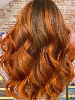 View Women's Hair, Red, Hair Color, Color Correction, Long Hair (Mid Back Length), Hair Length, Layers, Haircut - Lauren L Rhodes, Philadelphia, PA