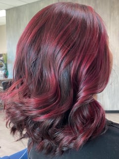 View Women's Hair, Hair Color, Fashion Color, Haircuts, Shoulder Length, Hair Length, Layered - Marcia Marcionette, New Port Richey, FL