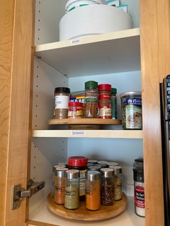 View Food Pantry, Professional Organizer, Kitchen Shelves, Kitchen Drawers, Baking Supplies, Spice Cabinet, Kitchen Organization - Alana Frost, San Diego, CA