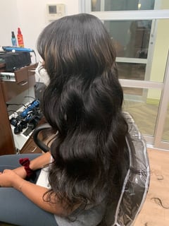 View Women's Hair, Hair Extensions, Hairstyle, Beachy Waves, Hair Length, Long Hair (Mid Back Length) - Kanesha Hairston, Roswell, GA