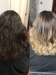 View Women's Hair, Ombré, Hair Color, Shoulder Length, Hair Length, Blowout - Yana Nektalov, New York, NY