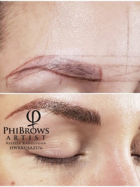 Image of  Brows, Brow Shaping, Arched, S-Shaped, Brow Technique, Microblading