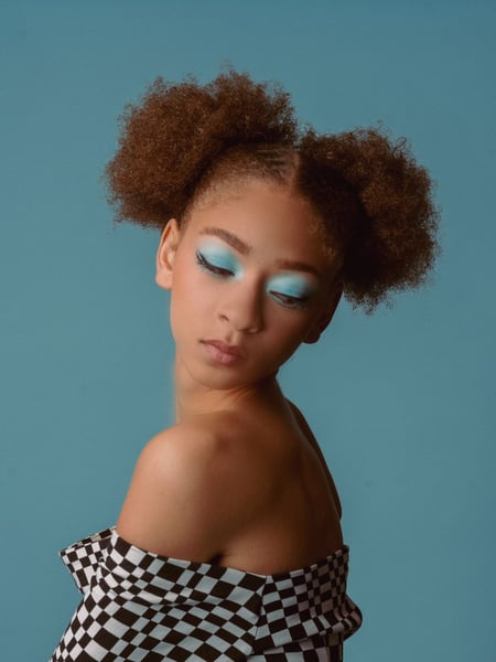 Image of  Light Brown, Skin Tone, Makeup, Look, Special FX/Effects, Glam Makeup, Blue, Colors