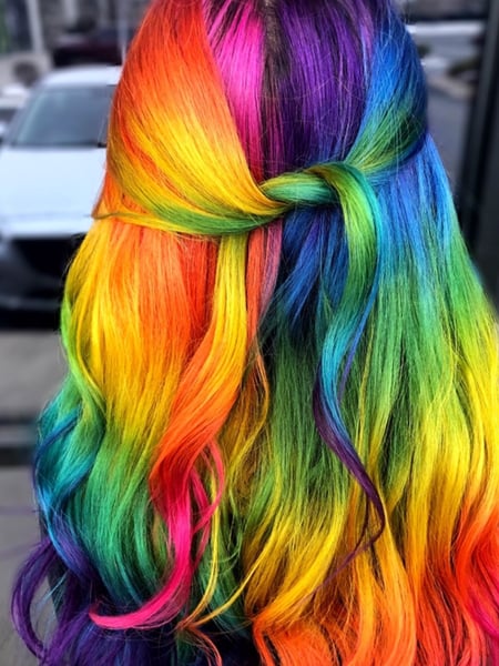 Image of  Women's Hair, Hair Color, Fashion Color, Ombré, Medium Length, Hair Length, Long, Layered, Haircuts, Beachy Waves, Hairstyles