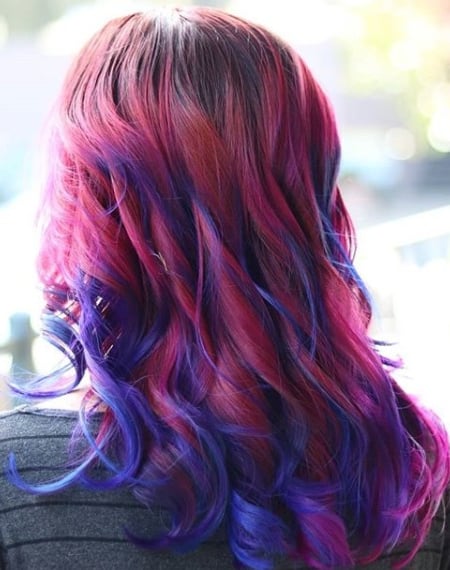 Image of  Women's Hair, Balayage, Hair Color, Fashion Color, Long, Hair Length, Beachy Waves, Hairstyles