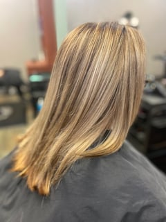 View Layered, Haircuts, Women's Hair, Blowout, Straight, Hairstyles, Highlights, Hair Color - Jena Baglio, Fraser, MI