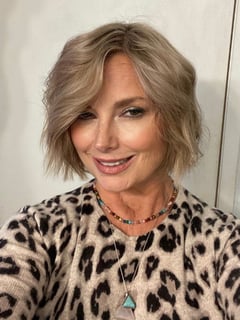 View Blowout, Women's Hair, Highlights, Hair Color, Fashion Color, Blonde, Balayage, Short Chin Length, Hair Length, Beachy Waves, Hairstyles - Christopher Lefebre, San Diego, CA