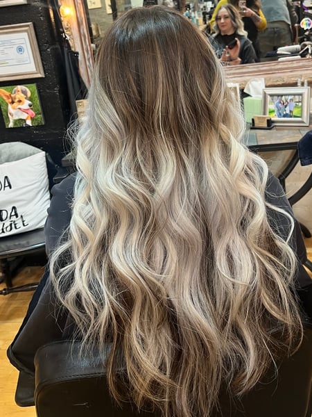 Image of  Ombré, Blonde, Balayage, Women's Hair, Hair Color