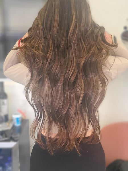 Image of  Women's Hair, Foilayage, Hair Color, Long, Hair Length
