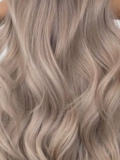 View Blonde, Hairstyle, Beachy Waves, Haircut, Layers, Hair Length, Long Hair (Mid Back Length), Fashion Hair Color, Hair Color, Women's Hair - Lanh Hair, Newark, CA