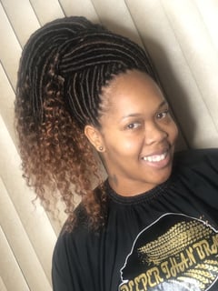 View Hairstyles, Ombré, Locs, Women's Hair, Hair Color, Braids (African American) - Sunday Ervin, Rock Hill, SC
