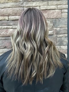 View Foilayage, Hair Color, Balayage, Blonde, Brunette, Hairstyles, Women's Hair, Beachy Waves, Color Correction - Emily Simon, La Salle, IL