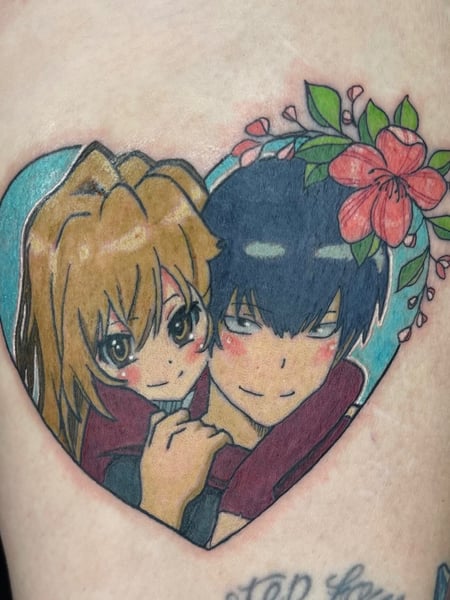 Image of  Tattoos, Tattoo Style, Tattoo Bodypart, Anime, Thigh