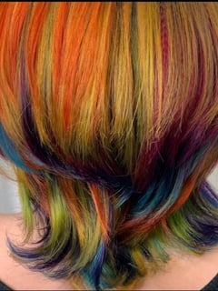 View Women's Hair, Fashion Color, Hair Color, Shoulder Length, Hair Length, Layered, Haircuts - Elissa Sanderson (Ellie), San Diego, CA