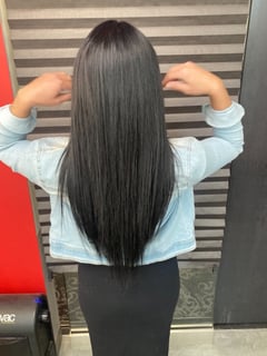 View Layered, Women's Hair, Hair Color, Black, Full Color, Hair Length, Long, Haircuts, Hair Extensions, Hairstyles, Straight - Kate Michaels, Lakewood, OH