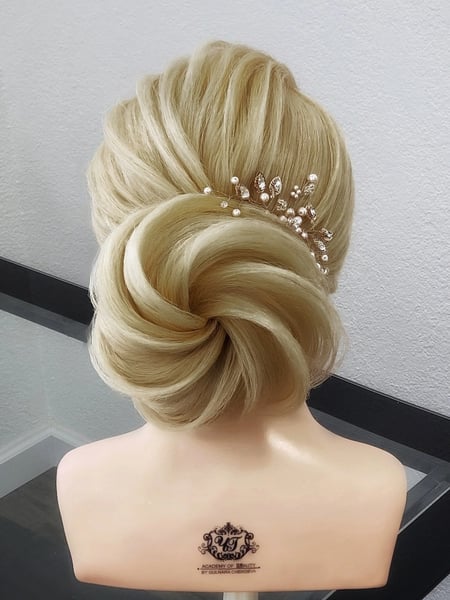 Image of  Updo, Hairstyles, Women's Hair, Bridal, Hair Extensions, Vintage, Weave, Wigs