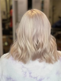 View Hair Color, Blonde, Silver, Women's Hair - Jackie Mondragon, Mountain View, CA