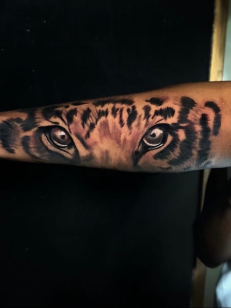 Image of  Tattoos, Tattoo Style, Black & Grey, Pet & Animal, Portrait, Realism