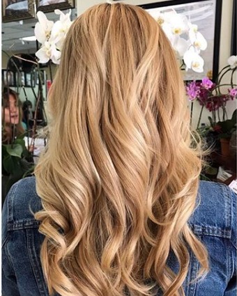 Image of  Women's Hair, Long, Hair Length, Blonde, Hair Color, Full Color, Beachy Waves, Hairstyles