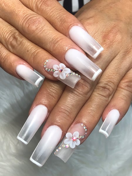 Image of  Nails, 3D, Nail Style, Nail Length, Manicure, Mirrored, Ombré, XL, Nail Service Type