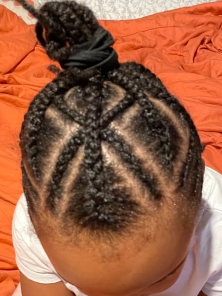 Image of  Natural, Braids (African American), Kid's Hair, Hairstyles