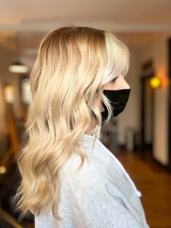 View Haircut, Layers, Hair Length, Long Hair (Upper Back Length), Full Color, Blonde, Hair Color, Women's Hair, Hairstyle, Beachy Waves - Ashley Ewing, Terre Haute, IN