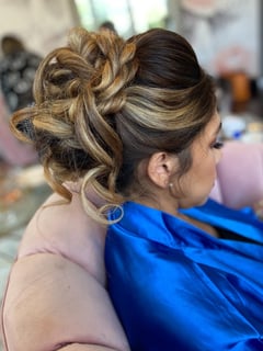 View Hairstyle, Updo, Curls, Bridal Hair, Braid (Boho Chic), Women's Hair - Joanne Fortune, San Diego, CA