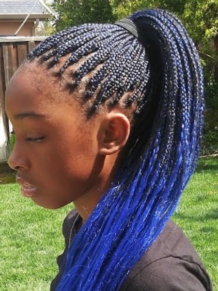 Image of  Women's Hair, Short Chin Length, Hair Length, Braids (African American), Hairstyles