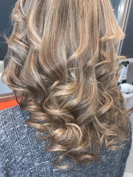 Image of  Women's Hair, Blowout, Curly, Hairstyles