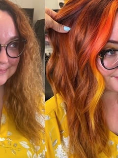 View Red, Women's Hair, Color Correction, Hair Color, Fashion Color, Hair Length, Medium Length, Haircuts, Layered, Beachy Waves, Hairstyles - Lindsay Winowich, Clearwater, FL